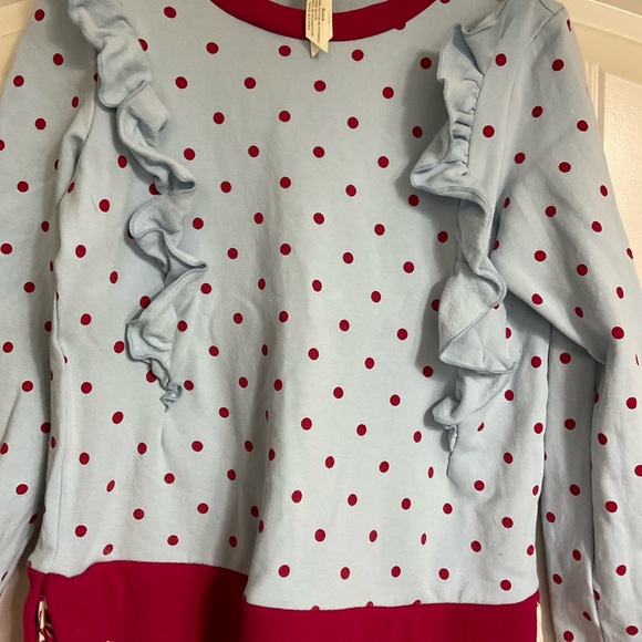 Matilda Jane Red and Blue Polka Dot Dress size 6 - Picture 5 of 6